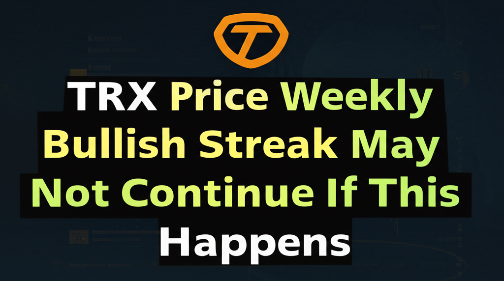 TRX Price Weekly Bullish Streak May Not Continue If This Happens
