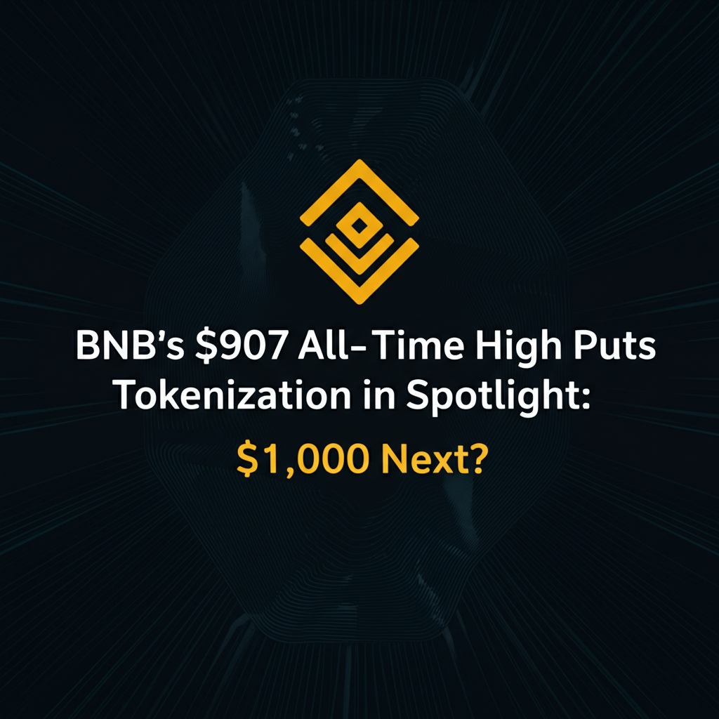 BNB’s $907 All-Time High Puts Tokenization in Spotlight: $1,000 Next?