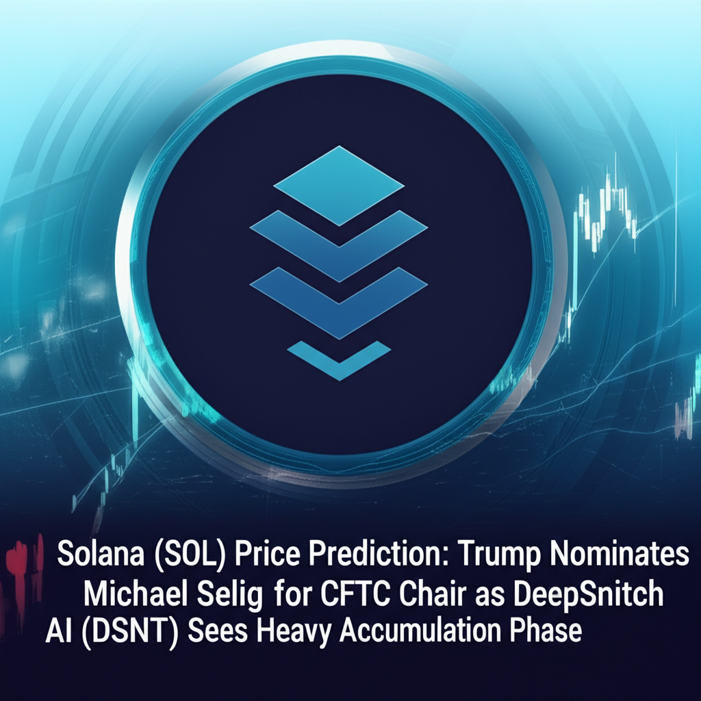 Solana (SOL) Price Prediction: Trump Nominates Michael Selig for CFTC Chair as DeepSnitch AI (DSNT) Sees Heavy Accumulation Phase